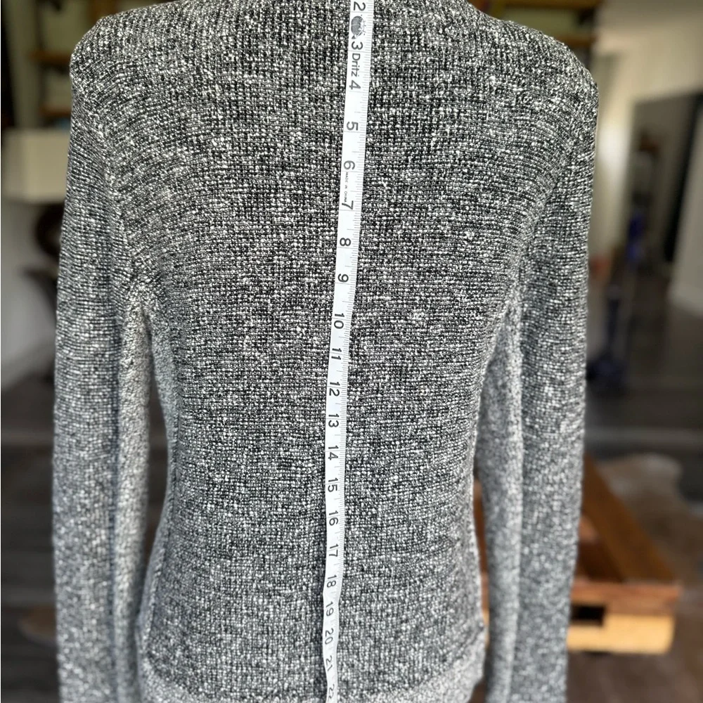 Rag & Bone tweed pattern knitted Moto jacket ; size L - Picture 8 of 13